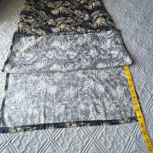 Briggs Sleeveless Linen Blend Tropical Maxi Dress Pockets on the side Size Small - Picture 7 of 7